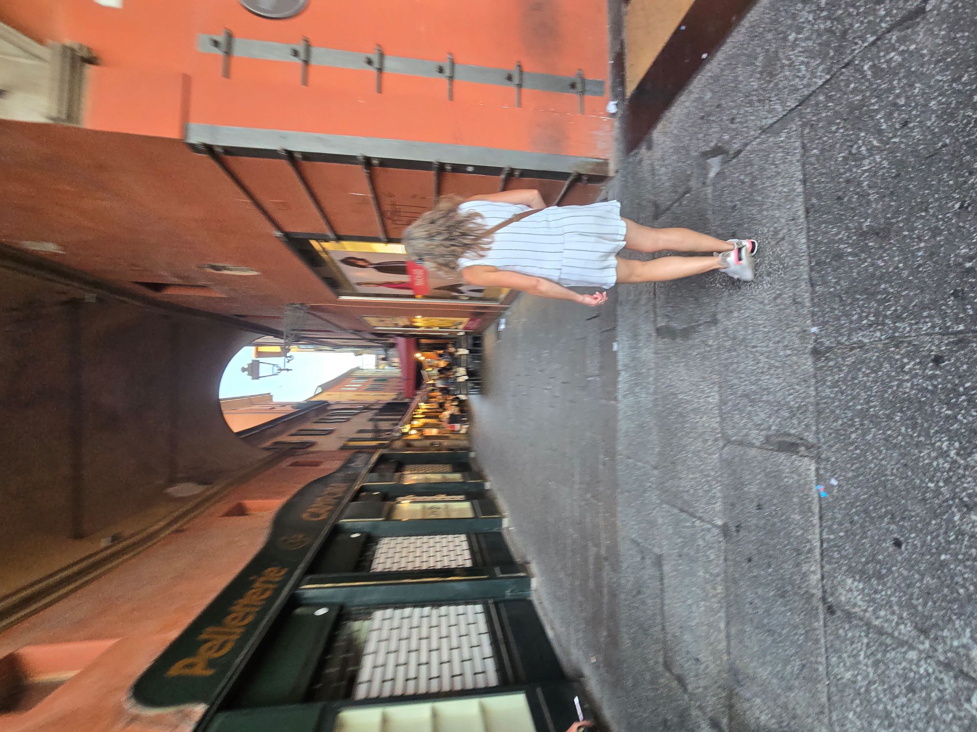 Sarah exploring Bologna's backstreets