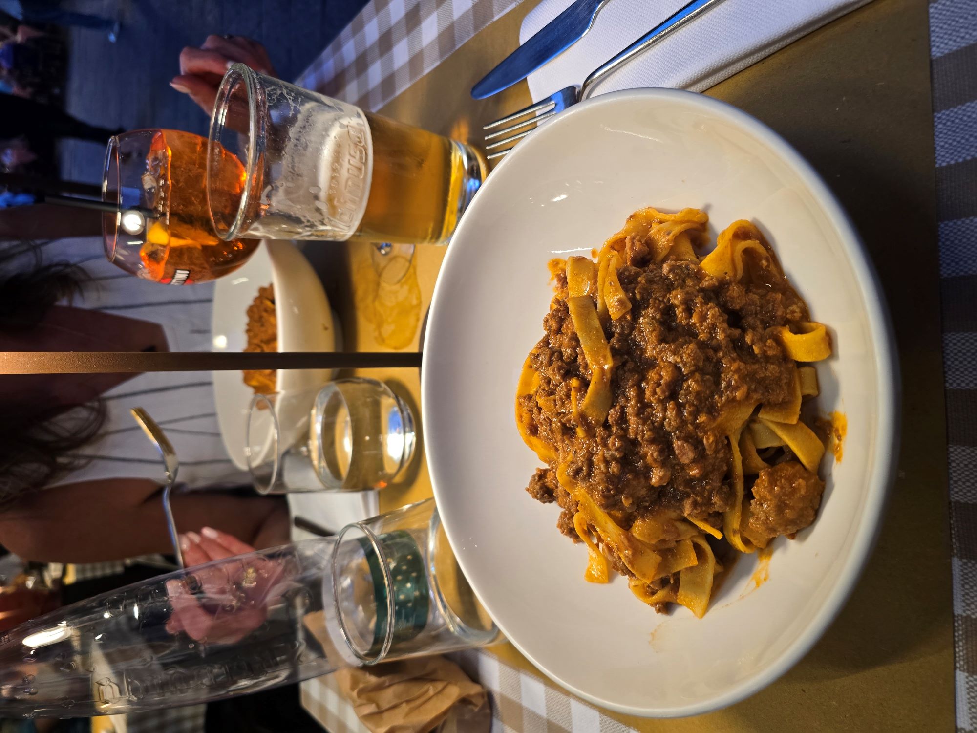 Tagliatelle al ragù — the real bolognese, in Bologna
